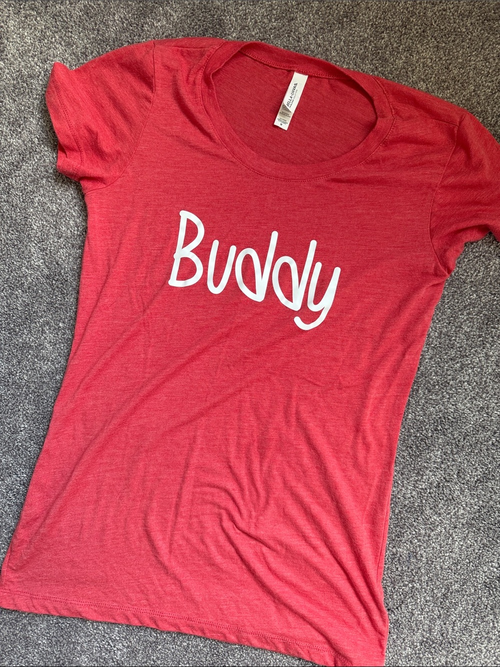 Bella ~ Red 'Buddy' Short Sleeve Tee